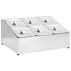 Edelstahl Gastronorm Gestell Balc GN 1/6 (6 Stück)