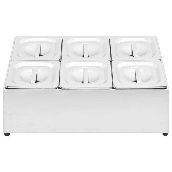 Edelstahl Gastronorm Gestell Balc GN 1/6 (6 Stück)