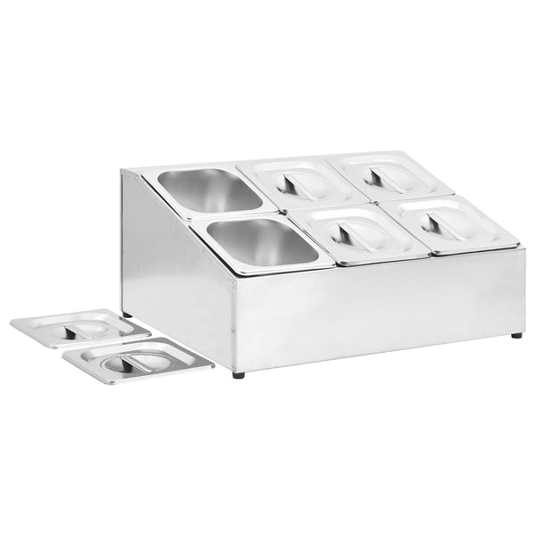Edelstahl Gastronorm Gestell Balc GN 1/6 (6 Stück)