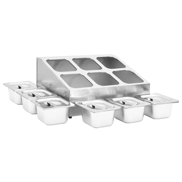 Edelstahl Gastronorm Gestell Balc GN 1/6 (6 Stück)