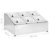 Edelstahl Gastronorm Gestell Balc GN 1/6 (6 Stück)