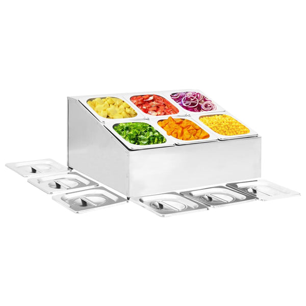 Edelstahl Gastronorm Gestell Balc GN 1/6 (6 Stück)