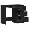 Schwarzer Schreibtisch Lupui 90x45x76cm (Holz)