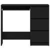 Schwarzer Schreibtisch Lupui 90x45x76cm (Holz)