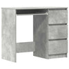 Betongrauer Schreibtisch Lupui 90x45x76cm (Holz)