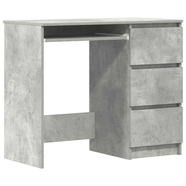 Betongrauer Schreibtisch Lupui 90x45x76cm (Holz)