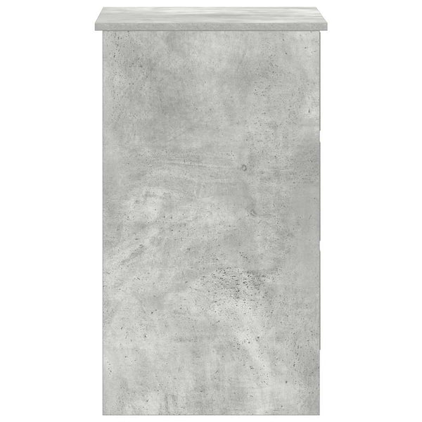 Betongrauer Schreibtisch Lupui 90x45x76cm (Holz)