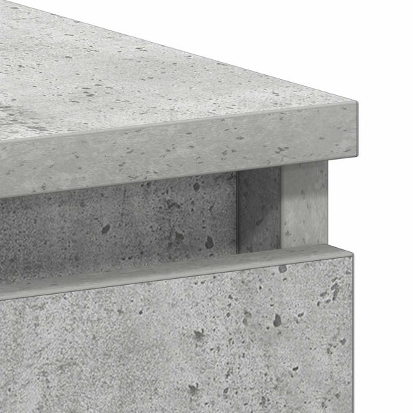 Betongrauer Schreibtisch Lupui 90x45x76cm (Holz)