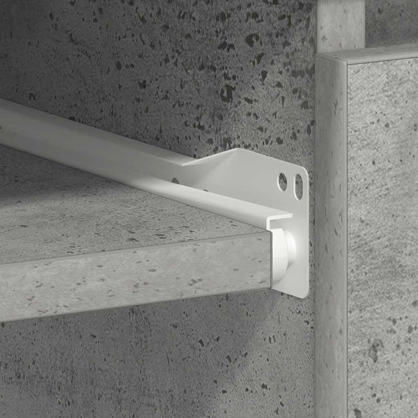 Betongrauer Schreibtisch Lupui 90x45x76cm (Holz)