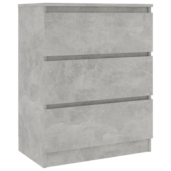 Betoninharmaa senkki Baiadera 60x35x76cm (puinen)