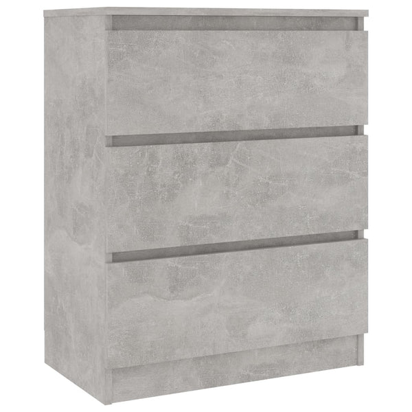 Betoninharmaa senkki Baiadera 60x35x76cm (puinen)