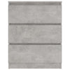 Betoninharmaa senkki Baiadera 60x35x76cm (puinen)