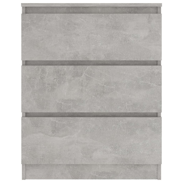 Betoninharmaa senkki Baiadera 60x35x76cm (puinen)