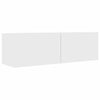 Weißes TV-Lowboard Jayde 100x30x30cm (Holz)