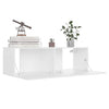Weißes TV-Lowboard Jayde 100x30x30cm (Holz)