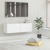 Weißes TV-Lowboard Jayde 100x30x30cm (Holz)