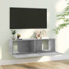 Betongraues TV-Board Jayde 100x30x30cm (Holz)