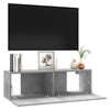 Betongraues TV-Board Jayde 100x30x30cm (Holz)