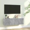 Betongraues TV-Board Jayde 100x30x30cm (Holz)