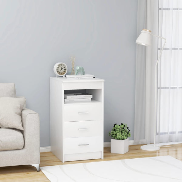 Weißer Slavita Schubladenschrank 40x50x76cm (Holz)