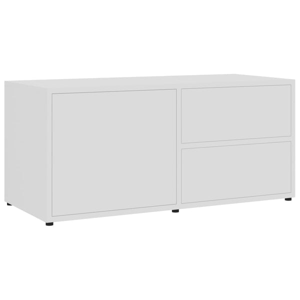 Weißes TV-Lowboard Gloria 80x34x36cm (Holz)