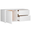 Weißes TV-Lowboard Gloria 80x34x36cm (Holz)
