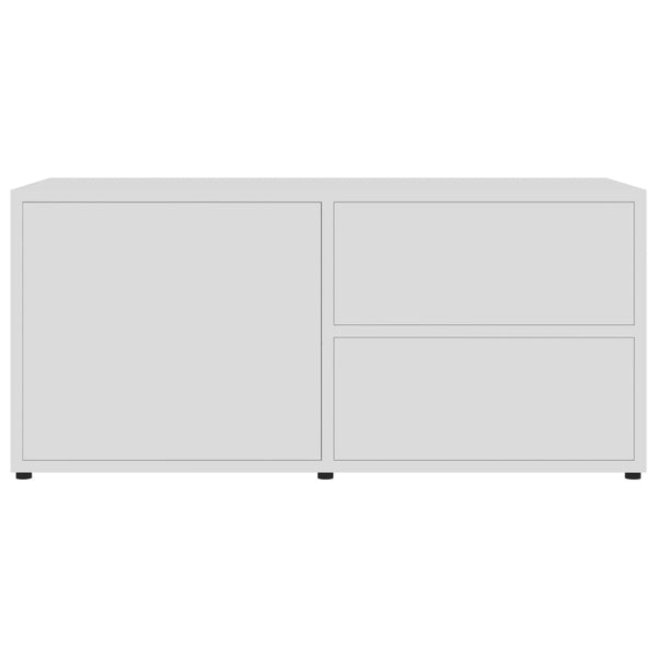Weißes TV-Lowboard Gloria 80x34x36cm (Holz)