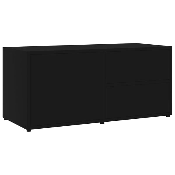Schwarzes TV-Möbel Gloria 80x34x36cm (Holz)
