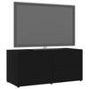 Schwarzes TV-Möbel Gloria 80x34x36cm (Holz)