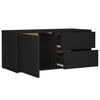 Schwarzes TV-Möbel Gloria 80x34x36cm (Holz)