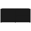 Schwarzes TV-Möbel Gloria 80x34x36cm (Holz)