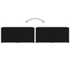 Schwarzes TV-Möbel Gloria 80x34x36cm (Holz)