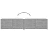 TV-Tisch Glorian, Betongrau 80x34x36cm (Holz)
