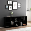 Schwarzes Bücherregal Ilda 67x24x161cm (Holz)