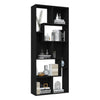 Schwarzes Bücherregal Ilda 67x24x161cm (Holz)