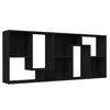 Schwarzes Bücherregal Ilda 67x24x161cm (Holz)