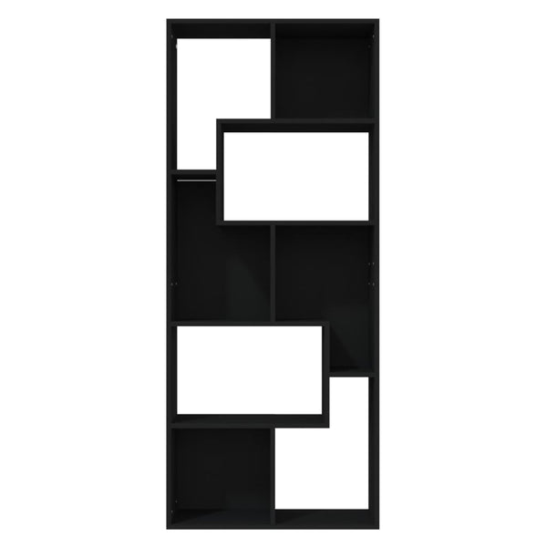 Schwarzes Bücherregal Ilda 67x24x161cm (Holz)