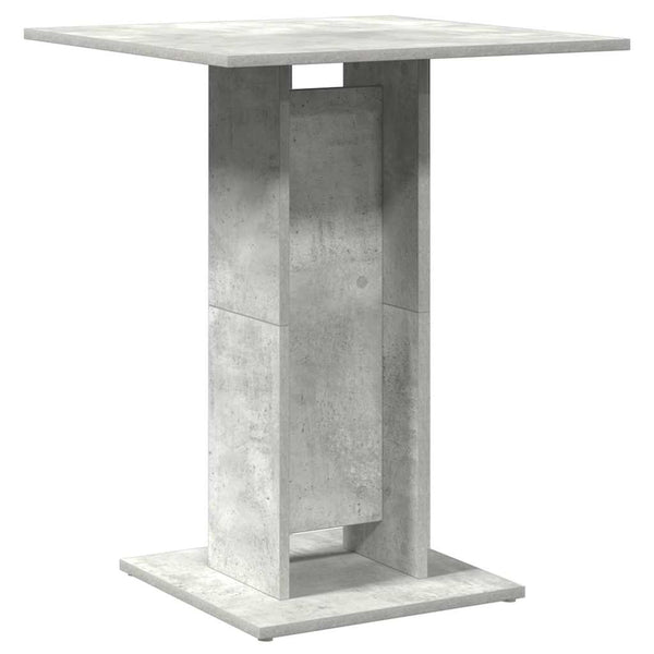 Betongrauer Bistrotisch Panahi 60x60x75cm (Holz)