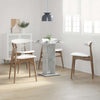 Betongrauer Bistrotisch Panahi 60x60x75cm (Holz)