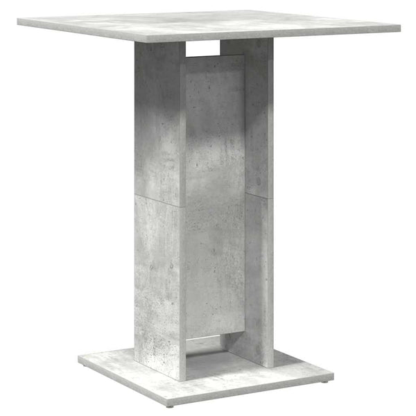 Betongrauer Bistrotisch Panahi 60x60x75cm (Holz)