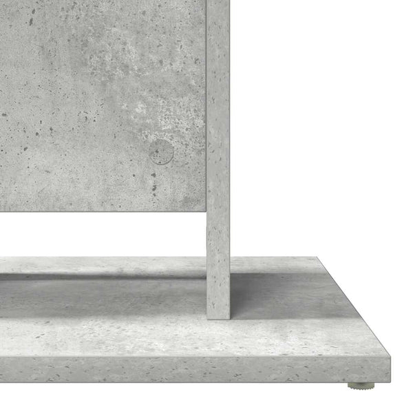 Betongrauer Bistrotisch Panahi 60x60x75cm (Holz)