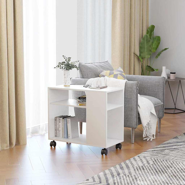 Weißer Beistelltisch Veronita 70x35x55cm (Holz)