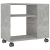 Betongrauer Beistelltisch Veronita 70x35x55cm (Holz)