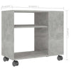 Betongrauer Beistelltisch Veronita 70x35x55cm (Holz)
