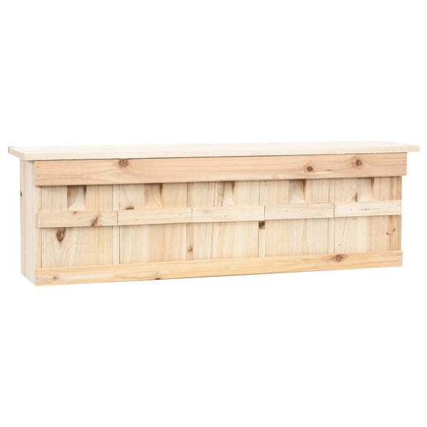 Sechs Sperlingsnisthäuser Vasca 68x15x21cm (5 Kammern)