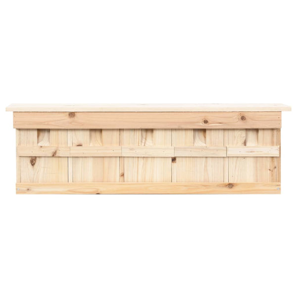 Sechs Sperlingsnisthäuser Vasca 68x15x21cm (5 Kammern)