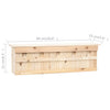 Sechs Sperlingsnisthäuser Vasca 68x15x21cm (5 Kammern)