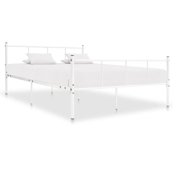 Weißes Bettgestell Samuila 120x200cm (Metall)