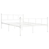 Weißes Bettgestell Samuila 120x200cm (Metall)