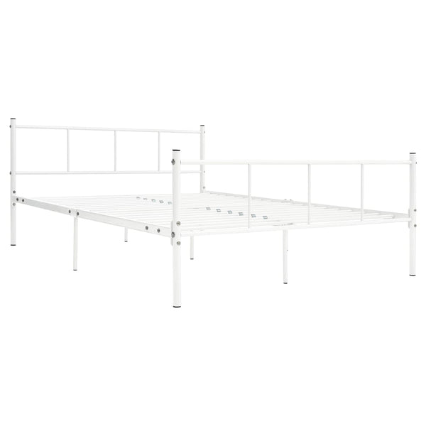 Weißes Bettgestell Samuila 120x200cm (Metall)